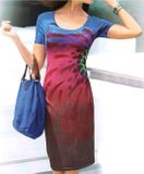 Batikované pletené šaty HEINE, farebné