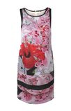 Saténové šaty s kvetinovú potlačou APART, farebné