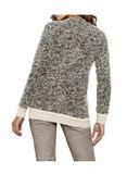 Vlnený sveter v buklé vzhľade a ligotavou aplikáciou HEINE, farebný