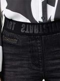 Strečové džínsy s ozdobnými kamienkami Rick Cardona, čierne