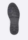 Kožené členkové topánky na šnurovanie Heine, bielo-čierna