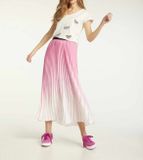 Plisovaná sukňa Heine, ružovo-biela
