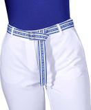 Nohavice v chino štýle s opaskom Création L, biele