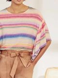 Džersejové tričko s farebnými pásikmi Linea Tesini