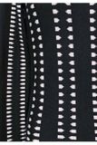 Pletené šaty so žakárovým vzorom Heine, čierno-biele