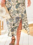 Šifónové šaty s paisley potlačou Linea Tesini, farebné