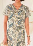 Šifónové šaty s paisley potlačou Linea Tesini, farebné