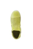 Kožené nappa členkové sneaker tenisky Andrea Conti, limetkovo-žlté