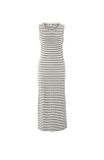 Maxi pruhované džersejové šaty HEINE, šedo-biele