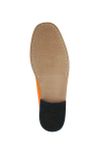 Lakované kožené slipper topánky HEINE, oranžové