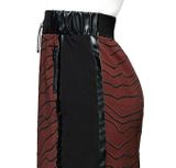 Vzorovaná sukňa Création L, červeno-hnedo-čierna