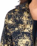 Bluzónová bunda so zlatou potlačou Witt Weiden, modrá
