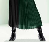 Plisovaná sukňa Rick Cardona, zeleno-čierna