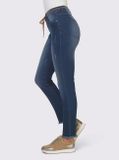 Strečové džínsy s opaskom Linea Tesini, modré