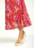 Plisovaná sukňa s potlačou Rick Cardona, farebná
