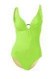 Jednodielne tvarovacie plavky Heine, žiarivá zelená