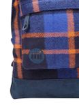 Karovaný ruksak MI-PACK, modro-farebný
