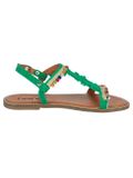 Veselé kožené sandále HEINE, zelené