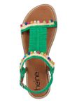 Veselé kožené sandále HEINE, zelené