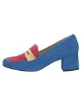 Semišové topánky HEINE, modro-ružová