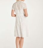 Bavlnené madeirové šaty Heine, biela