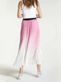 Plisovaná sukňa Heine krátka veľkosť, ružovo-biela