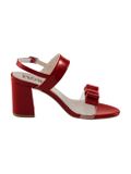 Lakované sandále Heine, červené