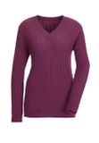 Merino-kašmírový sveter Création L Premium, malinová
