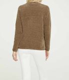 Ženilkový sveter Linea Tesini, hnedá