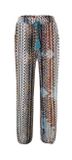 Džersejové nohavice s etno potlačou Linea Tesini, farebné