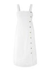 Ľanové šaty Heine, sivo-biele