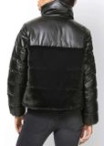 Prešívaná bunda z umelej kožušiny Rick Cardona, čierna