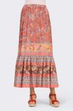 Maxi sukňa s potlačou Paisley Linea Tesini, farebná