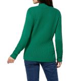 Pima bavlnený pulóver s rebrovaným vzorom Création L Premium, zelený