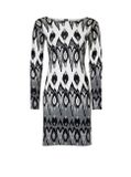 Pletené vzorované šaty Linea Tesini, sivo-farebné