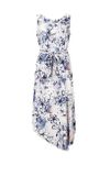Šaty s kvetinovou potlačou Ashley Brooke, krémovo-modré