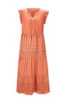 Čipkované šaty s vrstvením Linea Tesini, oranžová