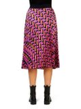 Plisovaná sukňa s grafickým vzorom Rick Cardona, viacfarebná