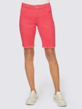5-vreckové džínsové šortky Linea Tesini, koralová