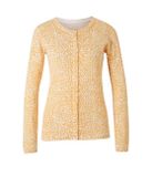 Jemný pletený sveter s potlačou Linea Tesini, krémovo-žltý