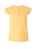 Džersejové tričko s čipkou Linea Tesini, žltá
