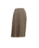 Plisovaná sukňa Linea Tesini, sivobéžovo-okrová