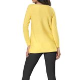 Merino kašmírový pulóver Création L Premium, svetlo žltá