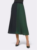 Plisovaná sukňa Rick Cardona, zeleno-čierna