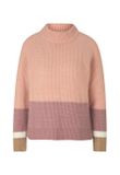 Hrubo pletený pulóver Linea Tesini, ružový