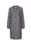 Šaty v sieťovanej kvalite s potlačou Linea Tesini, šedé