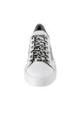 Kožené sneaker tenisky s aplikáciou HEINE, bielo-strieborné