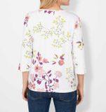 Džersejové tričko s kvetinovou potlačou Witt Weiden, bielo-farebné