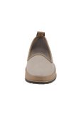 Kožené slipper topánky Andrea Conti, sivo-hnedé