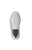 Kožené nappa sneaker tenisky GABOR, bielo-zelené